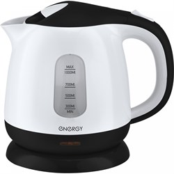 Чайник электрический Energy E-275 1л, диск, пластик, 164094 бело-черный - фото 24114