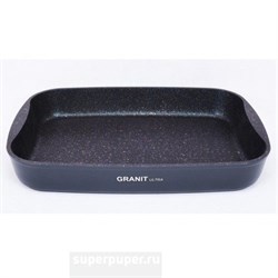 (90x330x450) Противень Kukmara пгг02а литой 36,5*26,5*5см. АП, Granit ultra blue - фото 26456