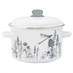 (180x210x250) Кастрюля Appetite FLORA-2 1RD181M 3.0л цилиндрическая  эмаль - фото 27448