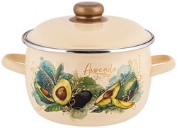 (150x300x310) Кастрюля Appetite Avocado 4.0л сферическая 1MC201P эмаль - фото 30453