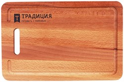 (пакет 20x210x320) Доска разделочная Традиция 01 - 1т    32*21*1,6см бук - фото 30663
