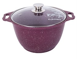 (150x300x310) Кастрюля Kukmara k41tsm  4,0л со стеклянной крышкой АП (Trendy style mystery) - фото 31358