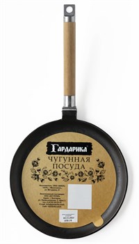 (70x260x260) Сковорода блинная Гардарика со съемной ручкой диаметр 24см 0824 чугун - фото 32271
