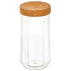 (180x210x250) Банка для сыпучих продуктов Sugar&Spice ПЦ SE105810996 Rosemary 1,1л с пробковой крышкой - фото 33200