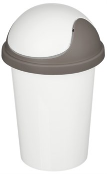 (300x300x310) Контейнер для мусора IDILAND 221303621/03 "Rambai" круглый 10л, светло-серый - фото 33309