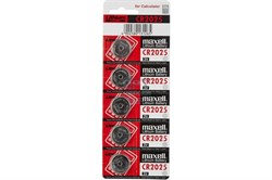 (120x125x130) Элемент питания Maxell CR-2025 литиевая 3V 5 шт - фото 33505