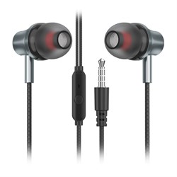 (120x125x130) Наушники Smartbuy M100 внутриканальная гарнитура серый - фото 33556