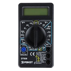 (90x210x250) Мультиметр РОКОТ 660-016/  цифровой DT-838 - фото 34075