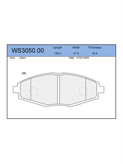 Тормозные колодки Jeenice WS3050.00 - фото 46332