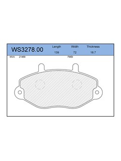 Тормозные колодки Jeenice WS3278.00 - фото 46358