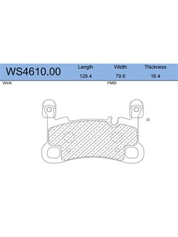 Тормозные колодки Jeenice WS4610.00 - фото 46415