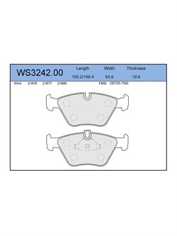 Тормозные колодки Jeenice WS3242.00 - фото 46426