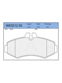 Тормозные колодки Jeenice WS3212.00 - фото 46536
