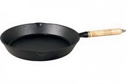 (90x330x450) Сковорода MYRON COOK MC2286 28,5см чугун деревянная ручка