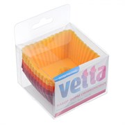 (120x125x130) Набор форм VETTA 891-068/силиконовых 16шт 7*3см "Кекс" / квадратные