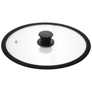 (70x260x260) Крышка Mallony CAPPELLO-C C-type 003661 с силиконовым ободком 24см силиконовая ручка  стекло