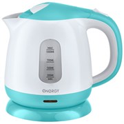 Чайник электрический Energy E-275  1л, диск, пластик, 164095 бело-бирюзовый