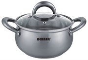 (150x300x310) Кастрюля BEKKER PREMIUM COMFORT BK-1631 3,2л  нержавеющая сталь