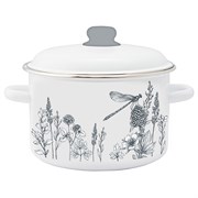 (180x210x250) Кастрюля Appetite FLORA-2 1RD161M  2.0л цилиндрическая  эмаль