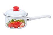 (90x110x400) Кастрюля Лысьва с ручкой 1607АП/4  1.0л Сочная клубника