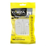 (70x260x260) Наушники Forza 916-012 вкладыши с гарнитурой, белые, пластиковый бокс