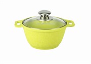 (180x210x250) Кастрюля Kukmara k11tsl  1л со стеклянной крышкой  АП (Trendy style lime)