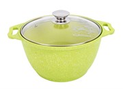 (150x300x310) Кастрюля Kukmara k31tsl  3л со стеклянной крышкой  АП (Trendy style lime)