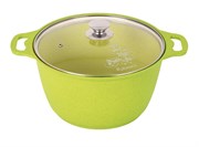 (300x300x310) Кастрюля Kukmara k61tsl  6л со стеклянной крышкой  АП (Trendy style lime)