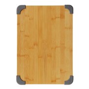 (пакет 20x250x350) Доска разделочная SATOSHI 851-187 бамбук, силикон, 35х25х1,5см