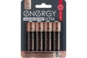 (120x125x130) Батарейки Energy Ultra LR6/8B (АА), 8 шт. блистер 104980