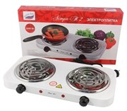 (90x330x450) Плитка электрическая Великие реки Астра-Т2, 2 конф.  ТЭН спираль 1000Вт/1000Вт белая