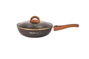 (90x330x450) Сковорода Kukmara Granit Ultra BlackGold 26 см сгбг263а