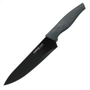 (пакет 20x40x320) Нож кухонный SATOSHI 803-074 Карбон шеф 17,5см