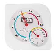 (120x125x130) Термометр VETTA 473-052/мини влажность воздуха 7,5*7,5см пластик, блистер