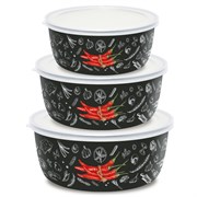(150x300x310) Набор мисок Appetite Chilli 3пр 1DM47PL