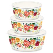 (150x300x310) Набор мисок Appetite Peonies 3пр 1DM47PL