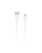 (пакет 20x220x220) Кабель Smartbuy USB-microUSB 1м 2А Gear Белый