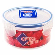 (120x125x130) Контейнер д/СВЧ Good&Good пласт круг 0,35л   R2-1 прозрачный
