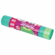 (90x110x400) Мешок для мусора Paterra "ПРЕМИУМ" 60л, 10шт 106-008
