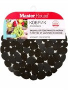 (90x110x400) Коврик для мойки Мастер Хаус Галька 30*30см 75171 серый