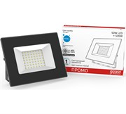 (90x210x250) Прожектор Gauss светодиодный Elementary 50W 3510lm IP65 6500К черный ПРОМО 1/10