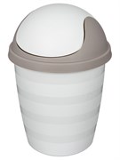 (180x210x250) Контейнер для мусора HOMVER "Rambai" 1,5л 221308421/03 светло-серый