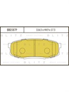 Тормозные колодки BLITZ BB0387P
