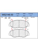 Тормозные колодки Jeenice WS2146.00