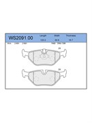Тормозные колодки Jeenice WS2091.00