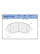 Тормозные колодки Jeenice WS2173.00