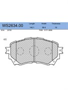 Тормозные колодки Jeenice WS2634.00