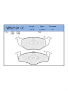 Тормозные колодки Jeenice WS2191.00