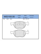 Тормозные колодки Jeenice WS3193.00