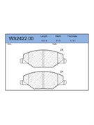 Тормозные колодки Jeenice WS2422.00